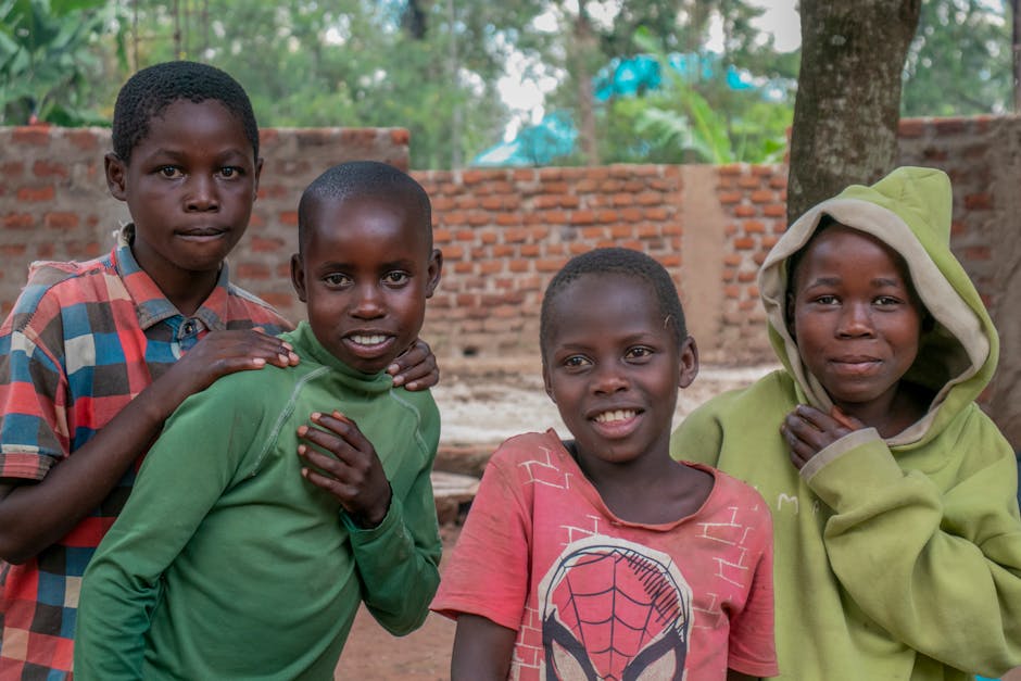 Ugandan children at SHUL day care center, Biharwe Town